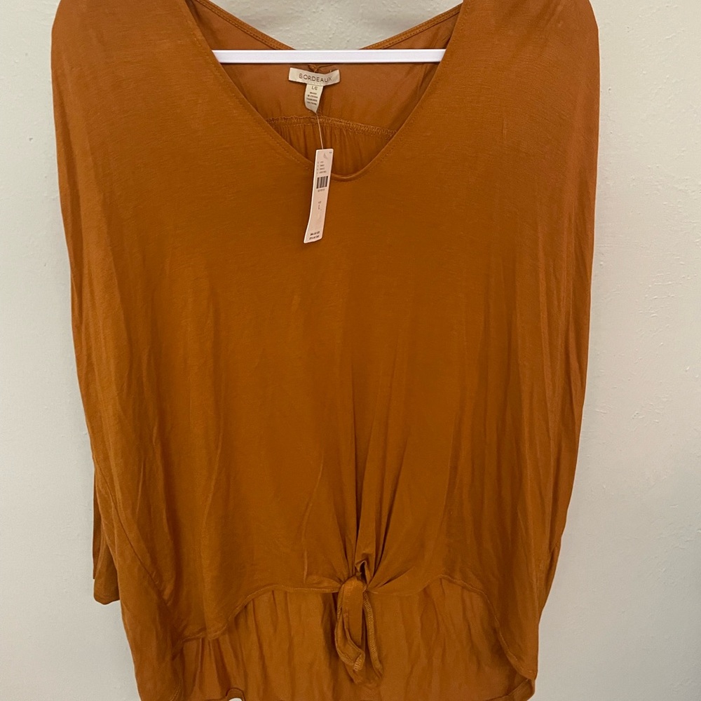 anthropologie knotted top
